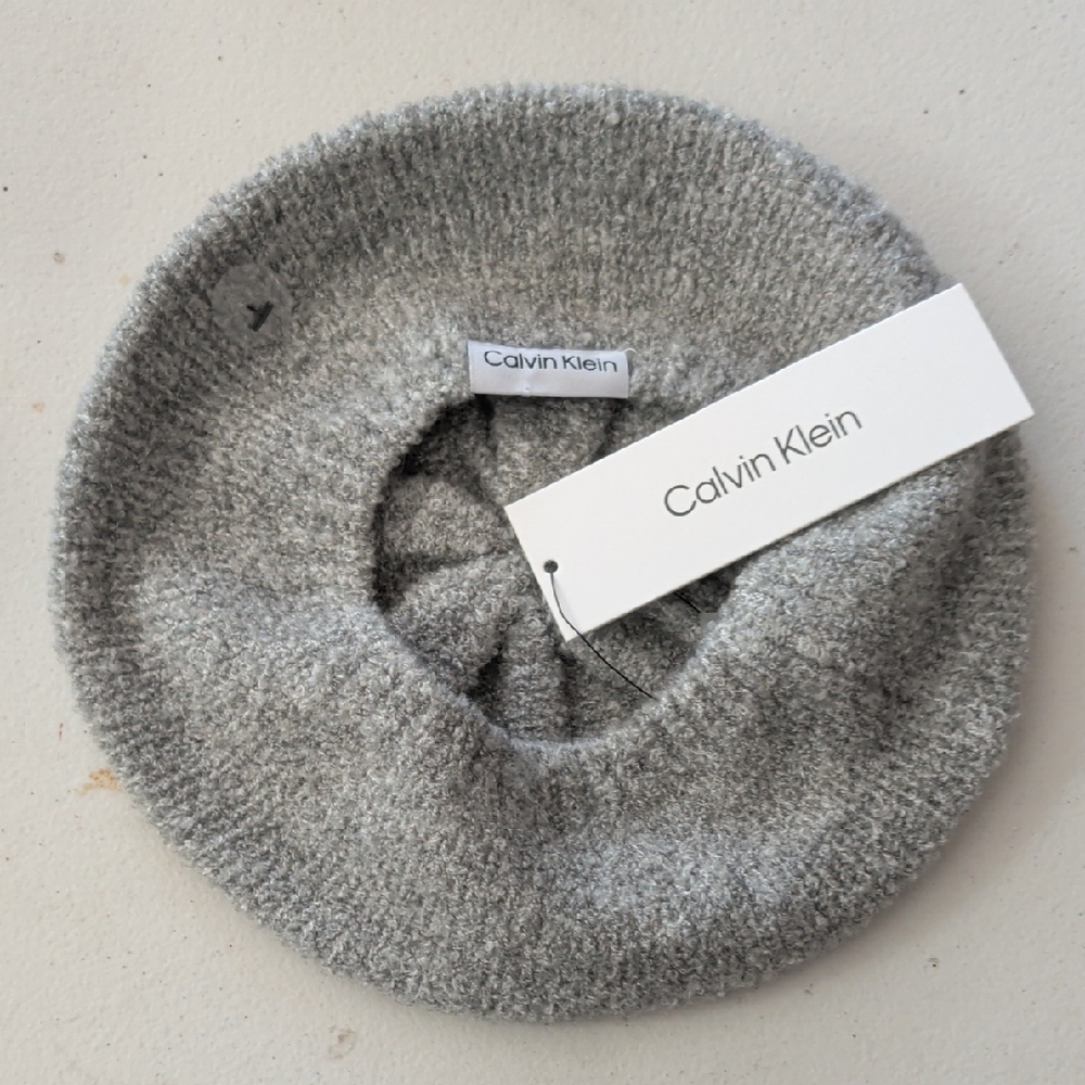 Calvin Klein Kids Light Gray Knit Hat